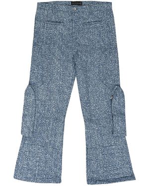 Who Decides War Raised Window Woven Trousers 1120920010Ss24" - Blue