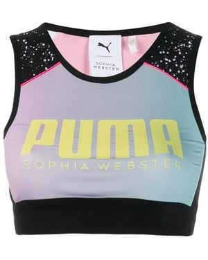 PUMA Sophia Webster Reversible Crop Top "Aop - Black