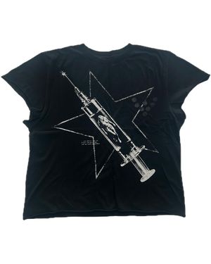 Vital Junkie V Cut T-Shirt Vt008" - Black