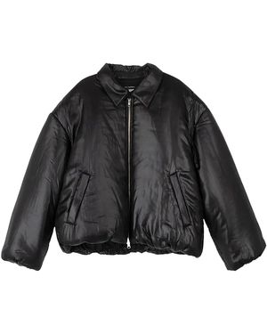 Song For The Mute Puffer Jacket 242 Ujk115 Liqdblk" - Black