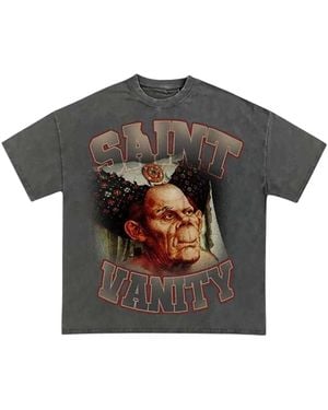 SAINT VANITY Hoq T-Shirt Ostg Saisain Of3T" - Black