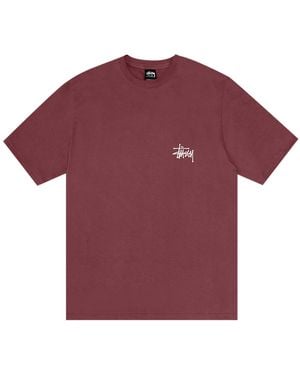 Stussy Basic T-Shirt "Oxblood" Stus415" - Red