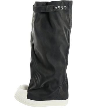 Rick Owens Stivali Elephant Boots "Dark Dust Milk" Ds02F6813 Nbfd 7811" - Black