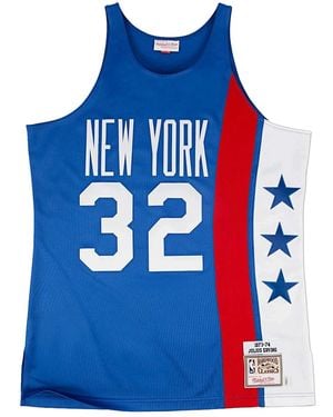Mitchell & Ness Nba Julius Erving Authentic Jersey "1973 New York Nets - Blue