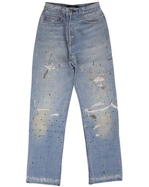 Amiri Gradient Crystal Recon Denim Jeans Y0W01408Rd Mui" - Blue