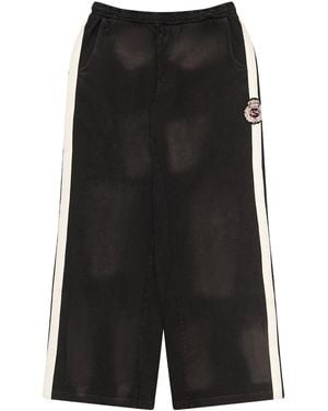 424 Striped Ripped Joggers Mbtm 0028" - Black