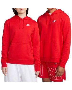 Nike Club Fleece Pullover Hoodie "University" Dq5793 657" - Red