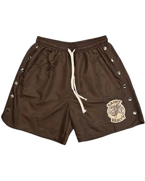 SAINT VANITY Nylon Shorts Sv020" - Black