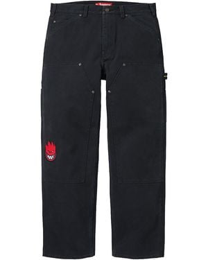 Supreme Spitfire Double Knee Painter Pant "Ss26 - Black
