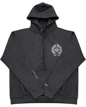 Chrome Hearts Glitter Hoodie Chrm1325" - Black