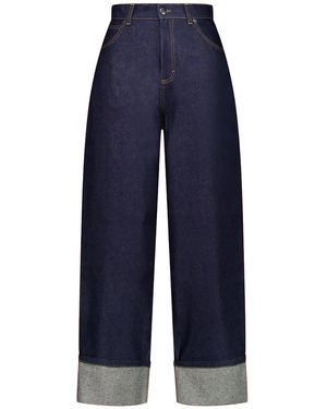 Charles Jeffrey Knitted Pocket Loose Fit Jeans 52040201" - Black