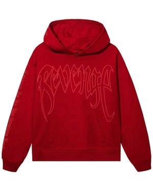 REVENGE Xxxtentacion X Kill Outline Hoodie Rev0161" - Red