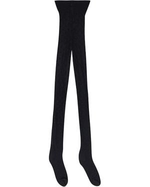 Lanvin Tights Aw Salcw3 Plum H22 10" - Black