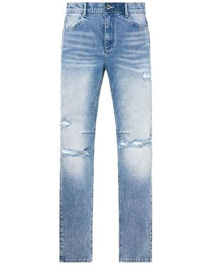 RTA Bryant Ripped Denim Slim Pant "Medium" Mf23D671 B1205Rpmdb" - Black