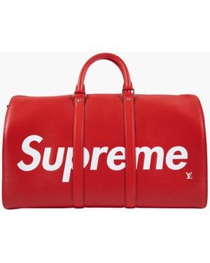 Supreme Keepall Bandouliere 45 "Louis Vuitton X " - Red