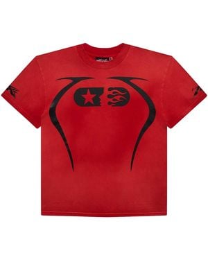 HELLSTAR Warm Up 7 On 7 T-Shirt Hsr476" - Red
