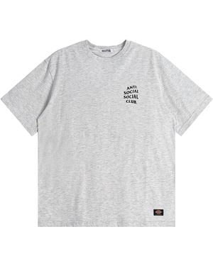 ANTI SOCIAL SOCIAL CLUB Assc Dickies Logo T-Shirt "Heather" Assc094" - Black