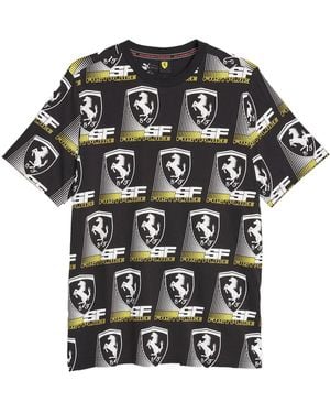 PUMA Ferrari Race Aop Tee 2 620948 01" - Black