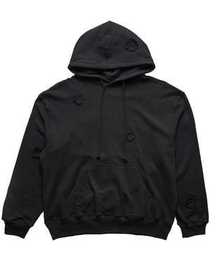 Song For The Mute "Daisy" Gym Hoodie 242Mjp022Dteryblk" - Black
