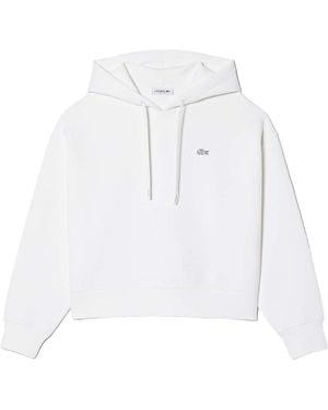 Lacoste Oversized Adjustable Hoodie Sf0048 51 001" - Black