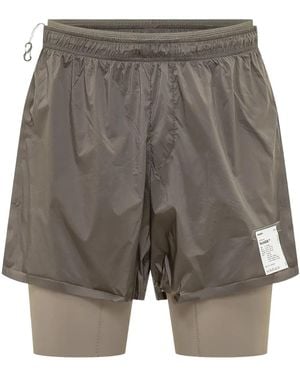 Satisfy Techsilk 8" Shorts "Quicksand" 12046 96000" - Black