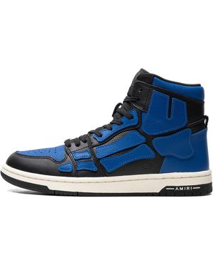Amiri Skeleton Hi Top Trainer Mfs002013" - Blue
