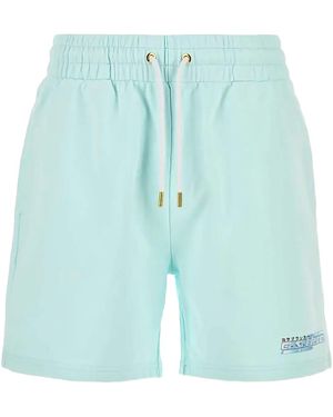 CASABLANCA Manga Tennis Ball Logo Shorts M-Aw25-Jtr-003-02" - Blue