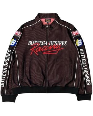 Bottega Desires Race Tracksuit Jacket Bd034" - Black