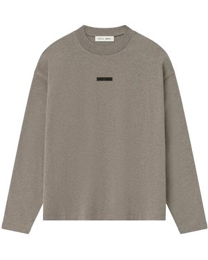 Fear Of God Classic Fit Ls Tee "Homestead Heather" 125Sp254203F" - Black