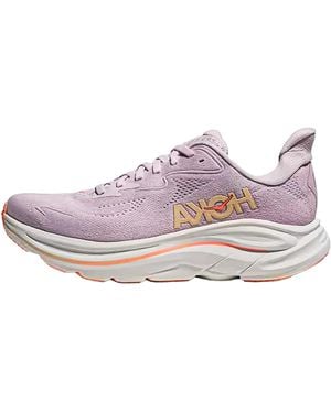 Hoka One One Clift10 "Lilac Cream/Tangerine Glow - Black