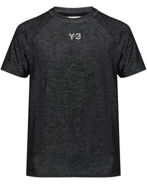 adidas Y-3 Mercedes Engineered T-Shirt Light Solid" Kr2387" - Black