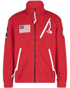 Supreme The North Face Trans Antarctica Expedition Fleece Jacket "Ss17" Su521" - Red