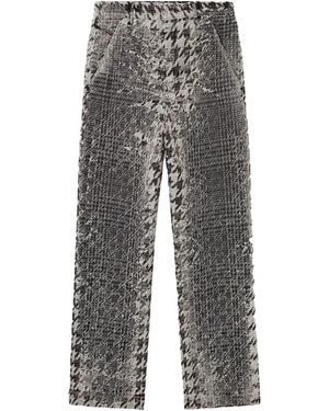 DIESEL Distressed Tweed Trousers A206390Epcs9Xxa" - Black