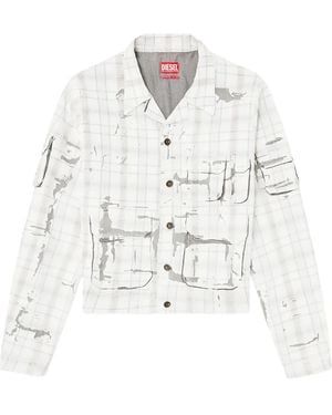 DIESEL Peel-Off Effect Denim Jacket A23924068Wae7616" - Black