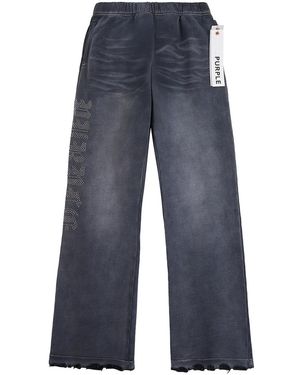 Purple Brand Studded Slab Sweatpant M4216 Hfbz126" - Black
