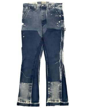 GALLERY DEPT. La Flare Carpenter Trousers Paint Splatter Multi" Gd134" - Black