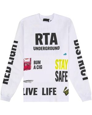 RTA Underground L/T-Shirt Mrldk911 T1193Wtund" - Black
