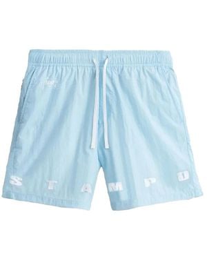 Stampd Ocean Sky Transit Short Sla M3391Sh Ocs" - Blue