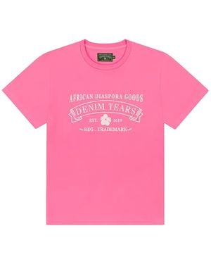 DENIM TEARS Adg T-Shirt Dt646" - Pink