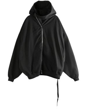 Rick Owens Mountain Hun Hoodie Du01F4278 Rigp 09" - Black