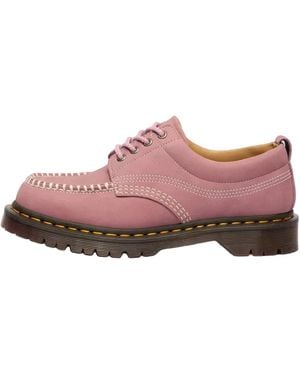 Dr. Martens Lowell Nubuck Moc Toe "Dusty Rose - Black