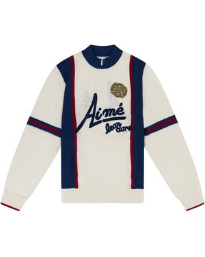 Aimé Leon Dore Knit Long-Sleeve Cycling Jersey Ald Mtps 0228" - Black
