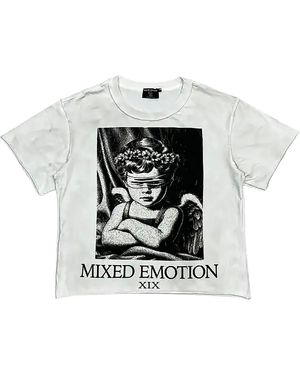 Mixed Emotions Xix Oversize T-Shirt Wash" Mixe002" - Black