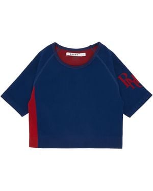 Rhude Stretch Cropped Top Fw22To026425030503" - Blue