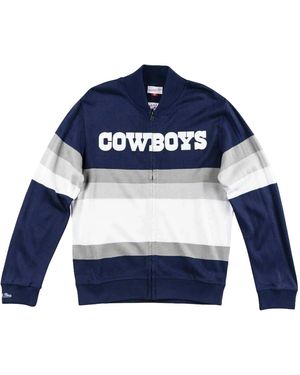 Mitchell & Ness Nfl Front Stripe Full Zip Jumper "Dallas Cowboys - Blue