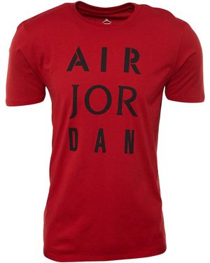 Nike Stencil T-Shirt Aj1387 687" - Red