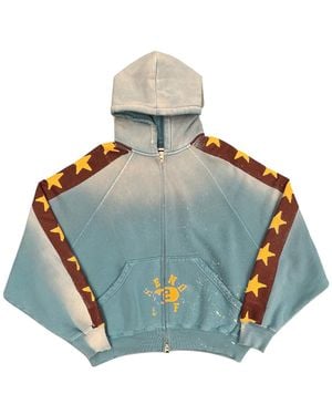 Secnd Slf All Star Field Day Zip Hoodie Alsthd Tel" - Blue