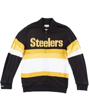 Mitchell & Ness Nfl Front Stripe Full Zip Jumper "Pittsburgh Steelers - Black