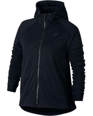Nike Sportswear Tech Fleece Full Zip Plus Size Hoodie 863125 010" - Black