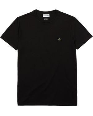 Lacoste Crew Neck Pima Cotton Jersey T-Shirt Th6709 031" - Black